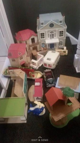 large sylvanian family collection