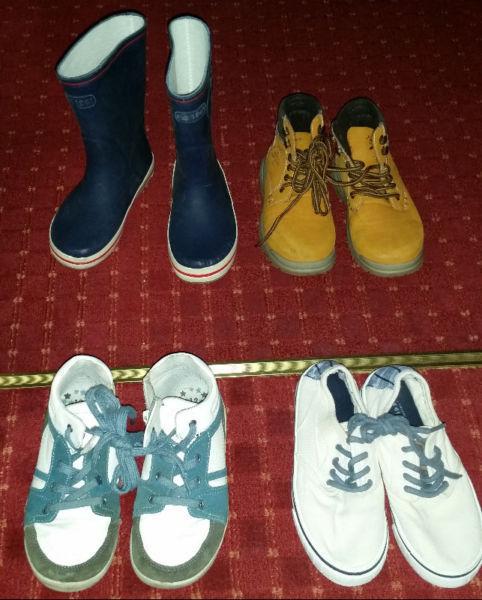 4 pairs of Boy's shoes Size 11,12 and 13. Bargain