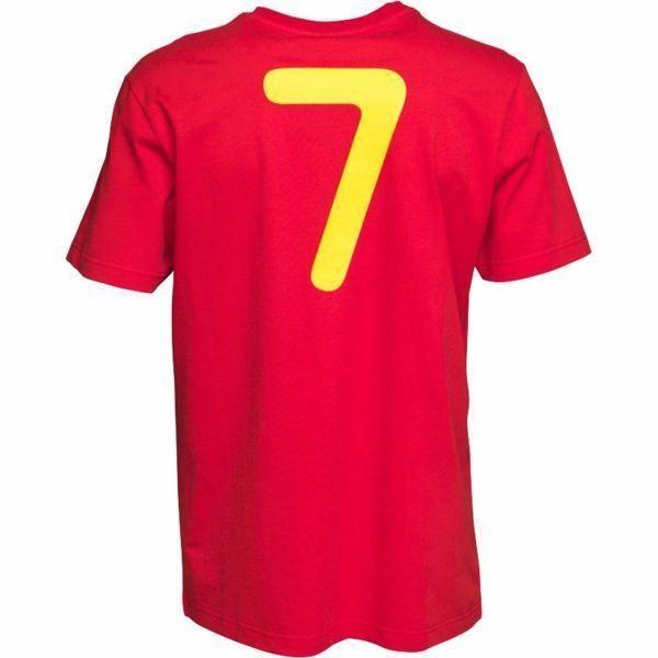 Toffs Mens Spain Number 7 T-Shirt - Red (Size L) (Brand New With Tags)
