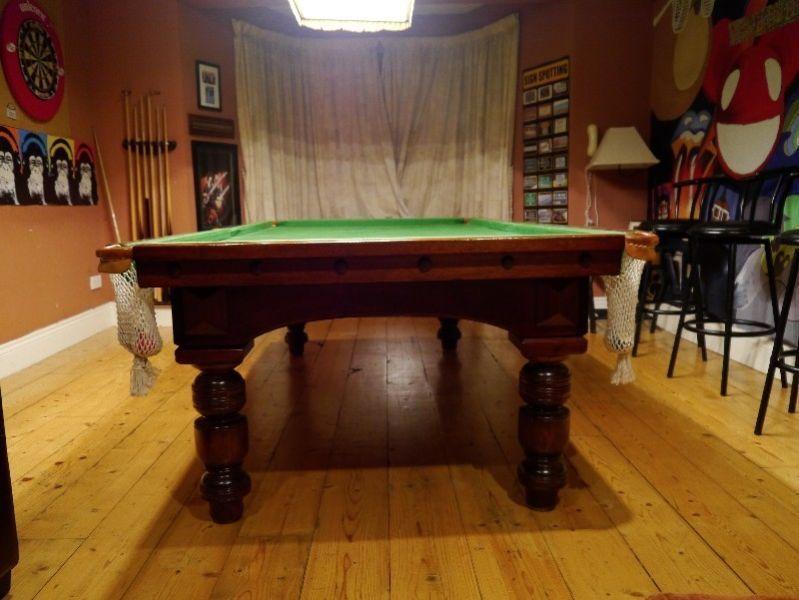 Antique 3/4 Snooker Dining Table for sale