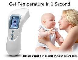 USB rechargeable digital thermoter infrared non contact forehead body object temperature tester