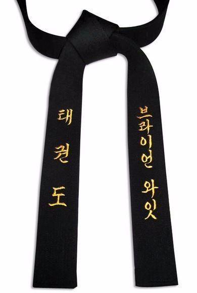 Cotton Embroidered Black Belts
