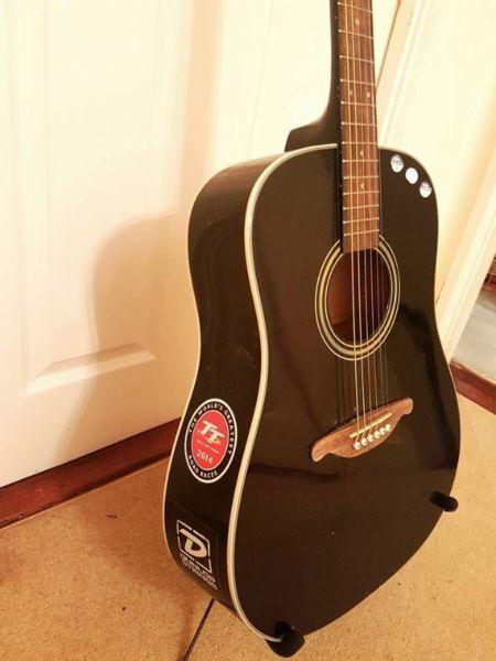 Guitar with FREE TUNER-music instruments- Tuner- black guitar