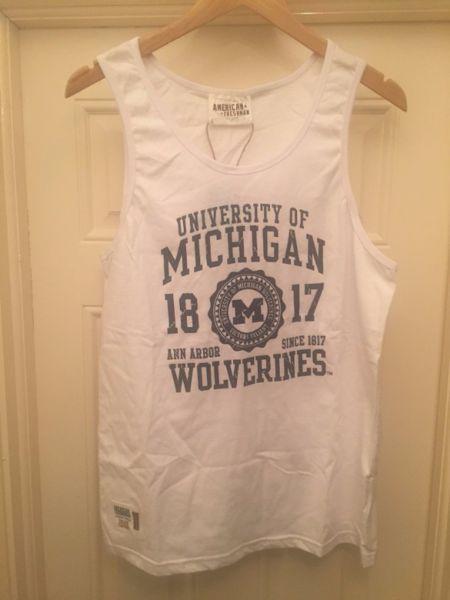 American Freshman University of Michigan Wolverines Vest / Tank Top (Size L) (Brand New With Tags)