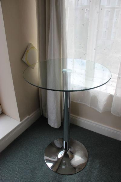 Glass Table - 60cm diameter, 90cm high