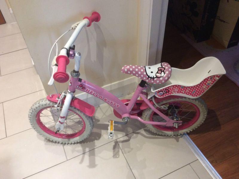 Pink Hello Kitty bike