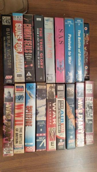 VHS tapes around WW2