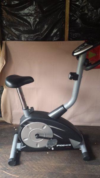 Fitness bike and boxing gear