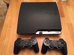 Ps3 slimline 180gb with 2 controllers 9 games