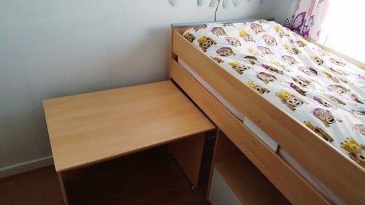 Childrens Bed with Desk