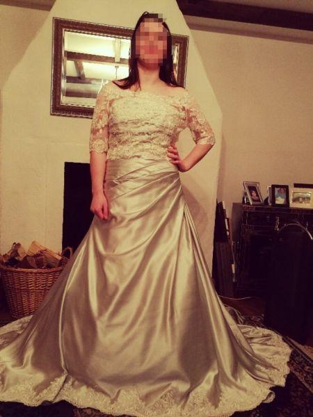 Silver wedding dress