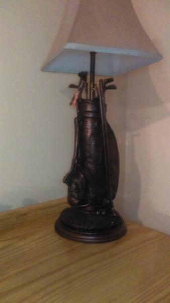 Golf clubs lamp stand