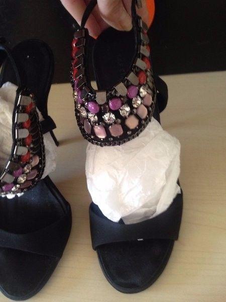 Karen Millen Jewelled Sandals, Size 5