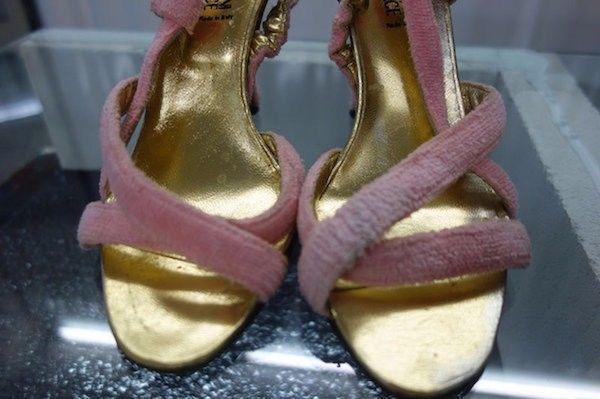 Pink and Gold Versace Sandals
