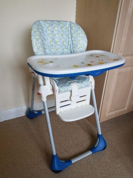 Chicco polly high chair used