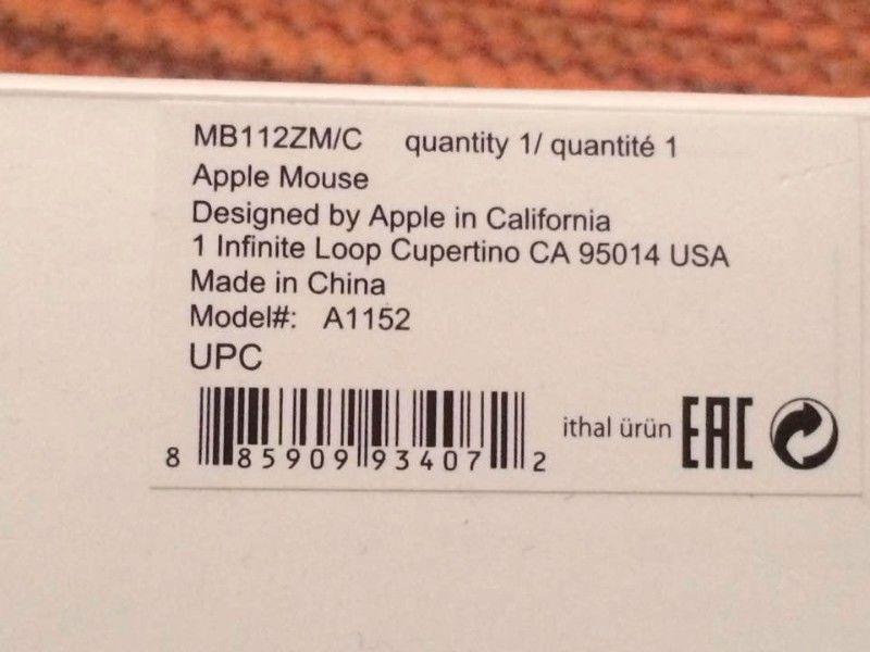 Apple mouse - Brand new, in packaging