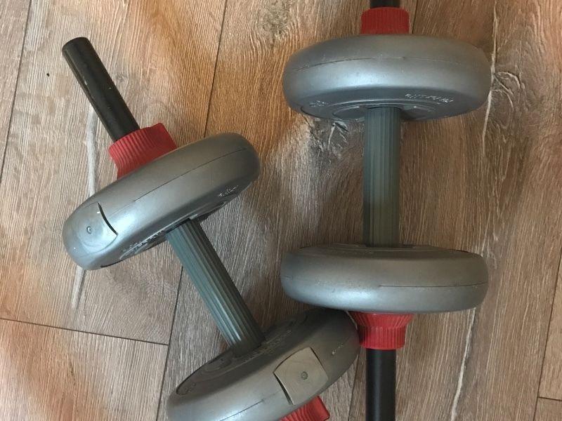 Weights and door frame pull up equipment
