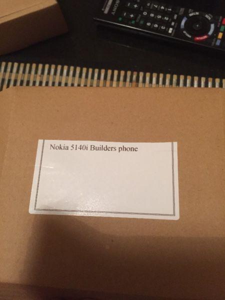 Nokia 5140i Builders phone Unlocked brand new