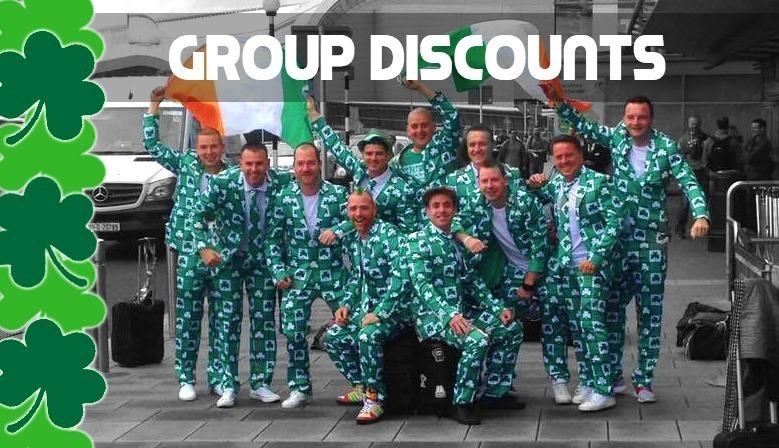 St. Patrick's Day Irish Shamrock Suit - Go Green for Six Nations Rugby / Cheltenham (Multiple Sizes)