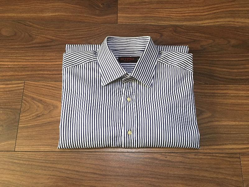 Etro Milano Designer Striped Shirt Mens XL