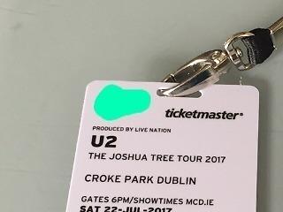 One u2 collector pitch 1 standing ticket