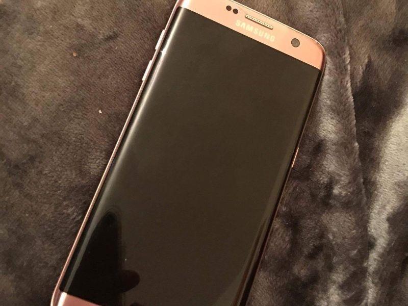 Samsung galaxy 7 edge pink gold