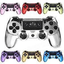 Chrome skin housing protective shell case cover for sony play station 4 ps4 controller