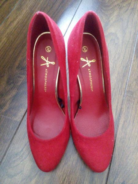 Red heels - never worn! - UK6