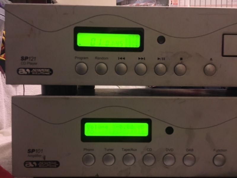 Acoustic Solution Amplifier and CD player