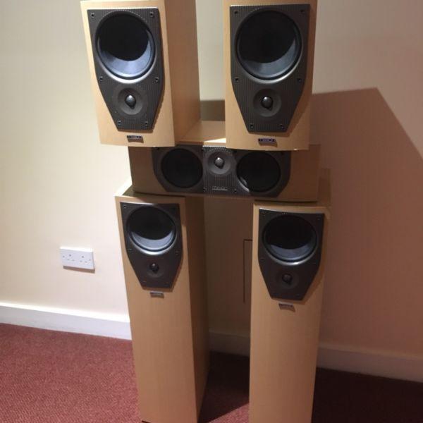 Mission Home Cinema Complete set of 5 speakers peakers - Lovely sound