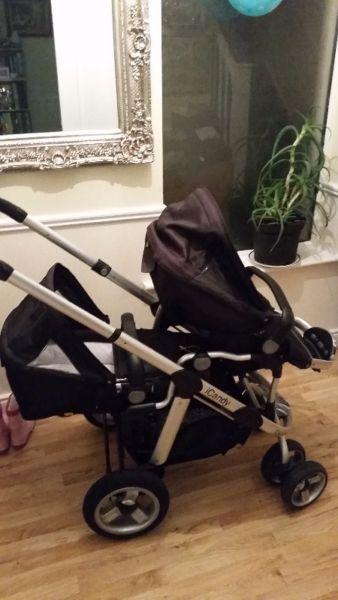 double buggy icandy pear travel system