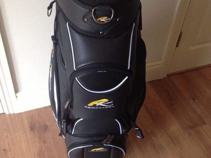New leather golf bag