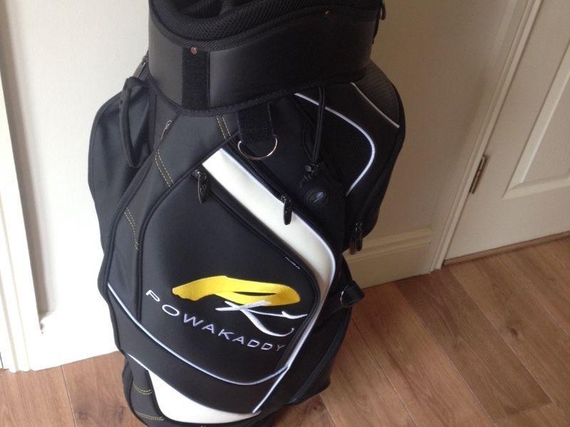 New leather golf bag