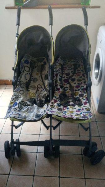 Mamas and papas double Buggy
