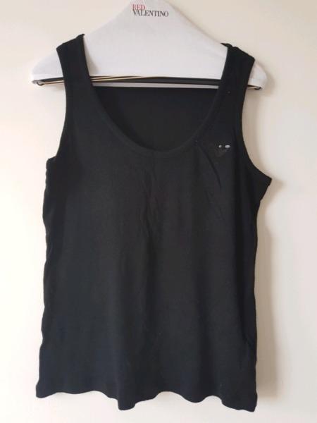 emporio armani pitch black vest ( pic makes it look faded)