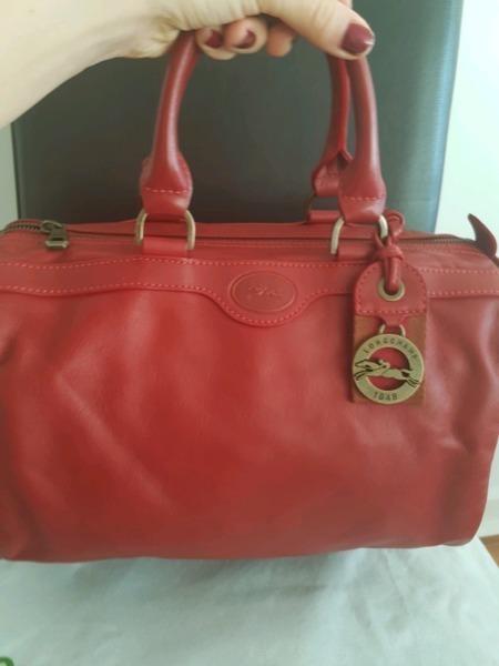 Genuine leather Longchamp bag. In mint condition