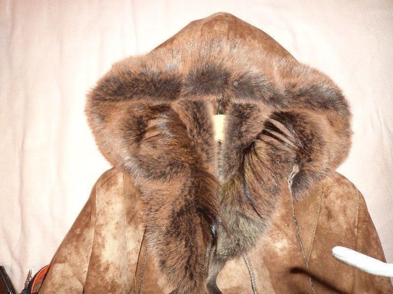 Faux-fir coat, perfect condition