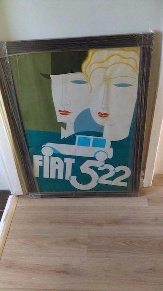 Vintage Framed Art Deco Poster