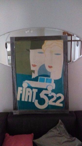 Vintage Framed Art Deco Poster