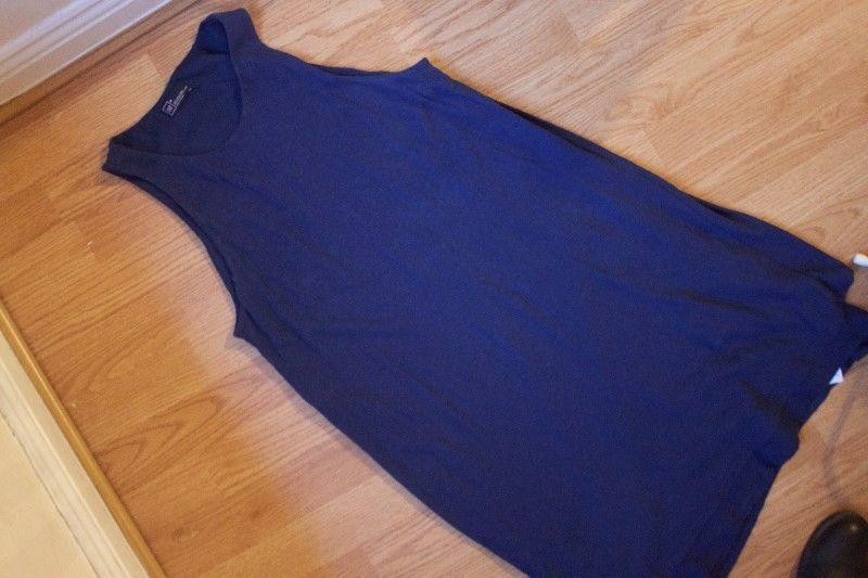 Navy Short Sleeveless Dress - Worn Once!