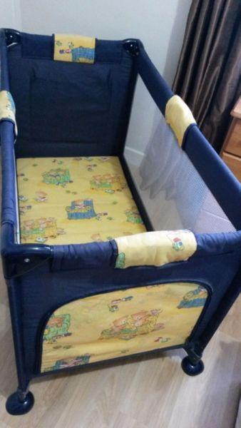 Kiddi-o Kids’ Travel Cot + mothercare mattress