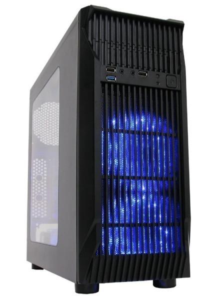 GAMEMAX GMX-ATOM Atom Gaming PC Case with 2x 15 LEDs, 12cm Fans, Side Window