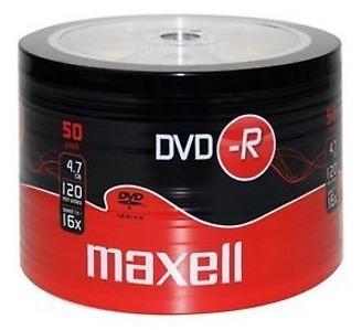 MAXELL 275610 16x Speed DVD-R Blank DVDs - Spindle Pack of 50