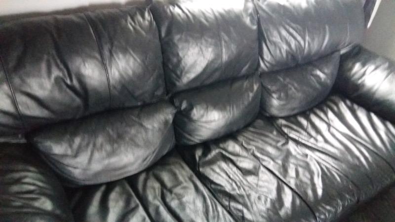 3 seater leather couch