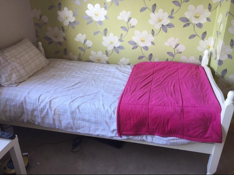 Two free single wooden bed frames