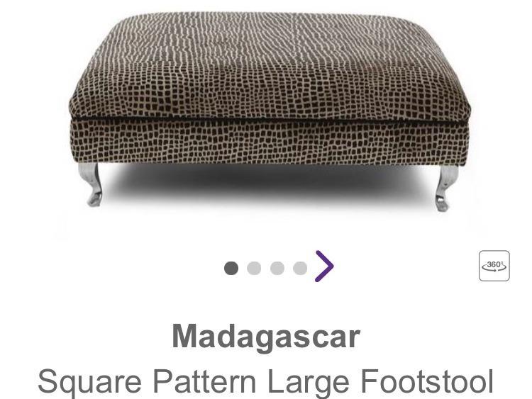 Large footstool coffee table