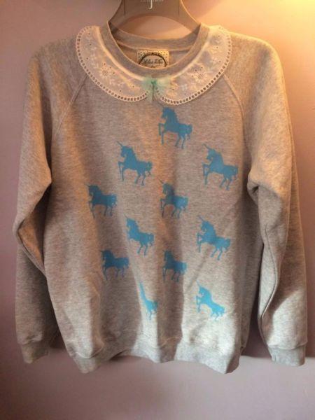 Perfect condition - Alice Takes a Trip Unicorn Jumper Size 10