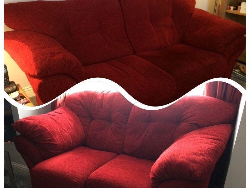 2 and 3 red cord seater. Great Condition