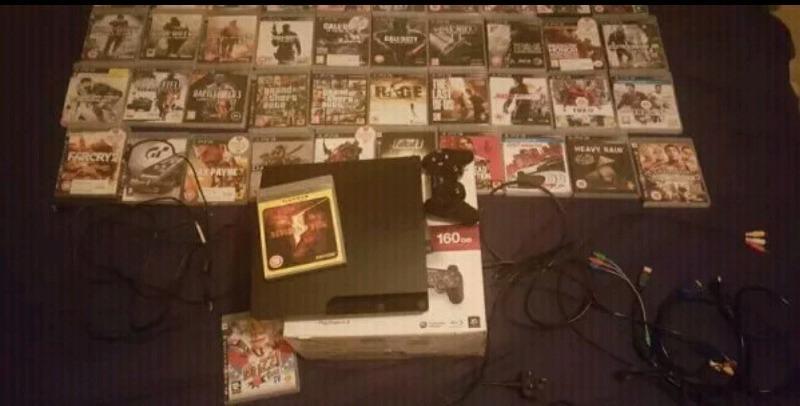 ps3 console with 41 games