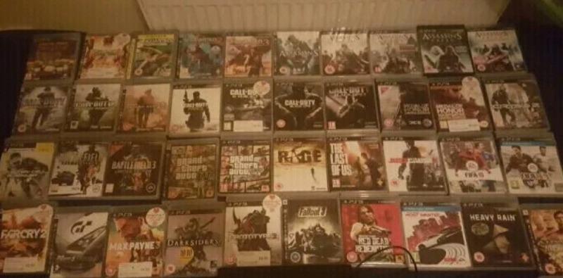 ps3 console with 41 games